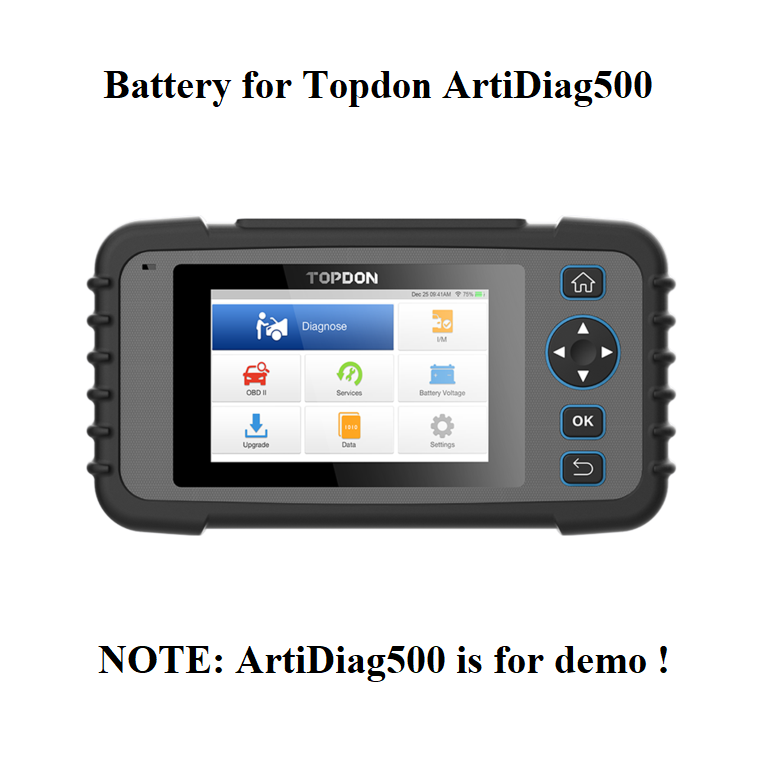 Battery Replacement for TOPDON ArtiDiag500 Scanner